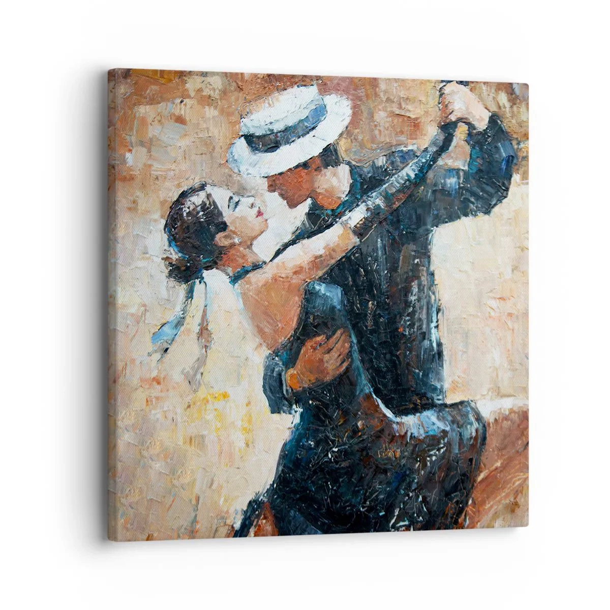Canvastavla - Bild på duk - A la Rudolf Valentino - 30x30 cm