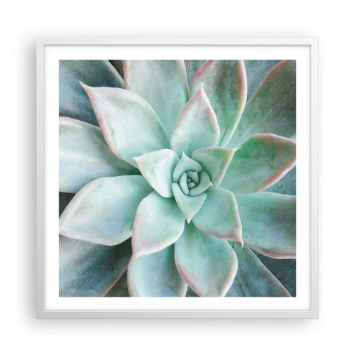 Affisch i vit ram - Öknens hjärta - 60x60 cm