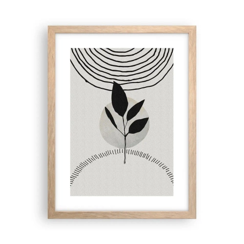 Affisch i ram av ljusek - Komposition: naturens ritualer - 30x40 cm