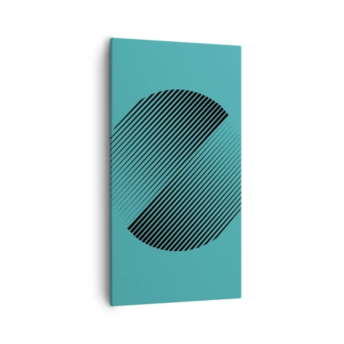 Canvastavla - Bild på duk - Cirkeln - en geometrisk variation - 55x100 cm