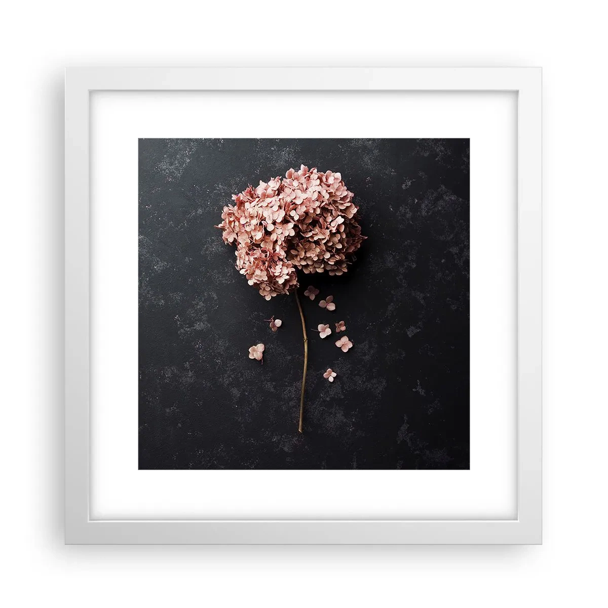 Affisch i vit ram - Ett verkligt romantiskt tecken - 30x30 cm