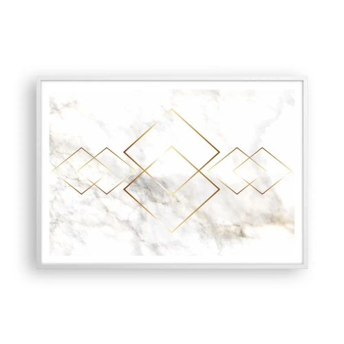 Affisch i vit ram - Utsikt över oändlighet - 100x70 cm