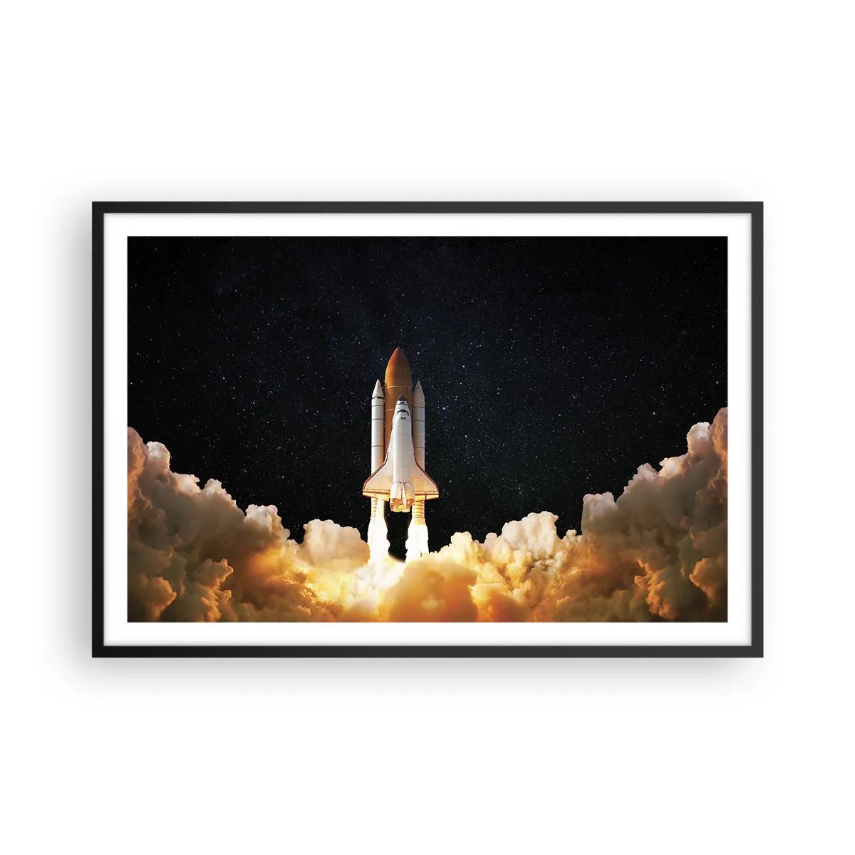 Affisch i svart ram - Ad astra! - 91x61 cm