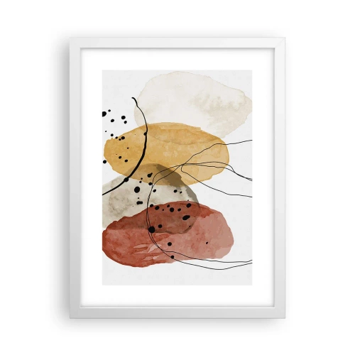 Affisch i vit ram - Lätta och transparenta som luften - 30x40 cm