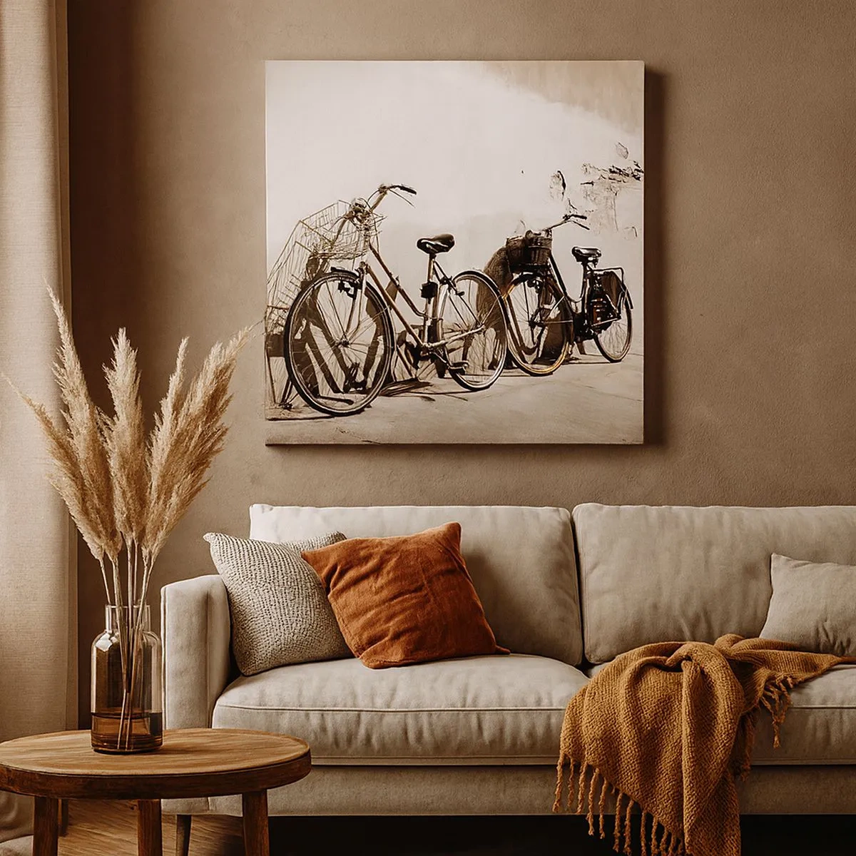 Canvastavla - Bild på duk - Oförglömlig charm av det förflutna - 30x30 cm