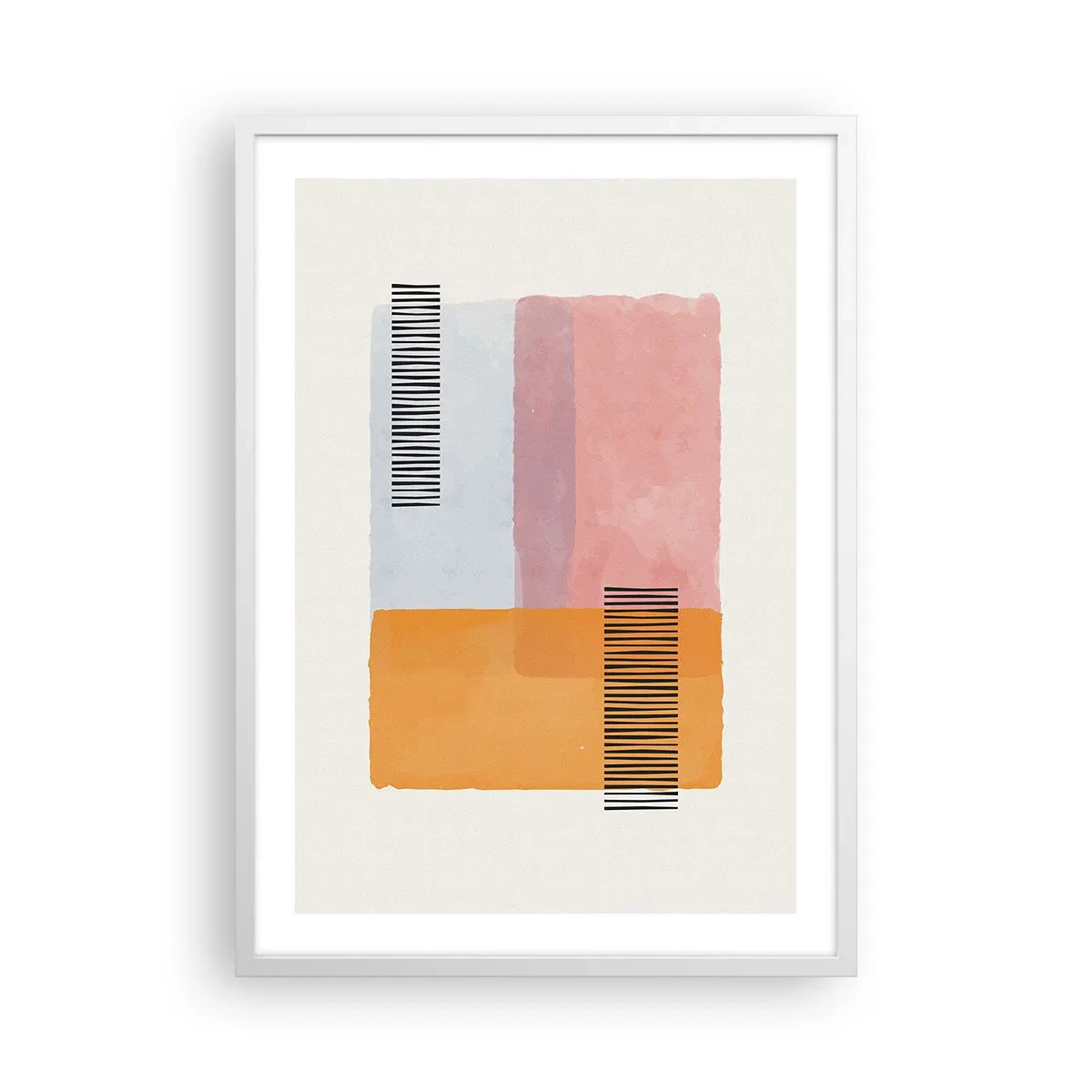 Affisch i vit ram - Från hörna till hörna - 50x70 cm