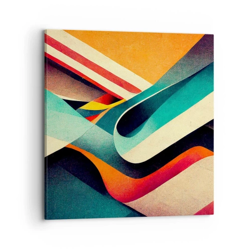 Canvastavla - Bild på duk - Intensiv komposition - 70x70 cm