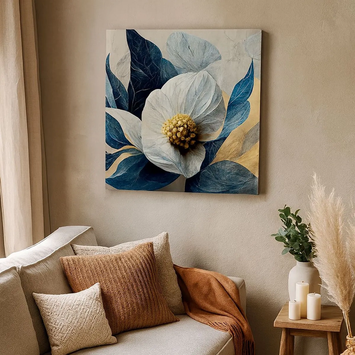 Canvastavla - Bild på duk - Har ett hjärta av guld - 30x30 cm