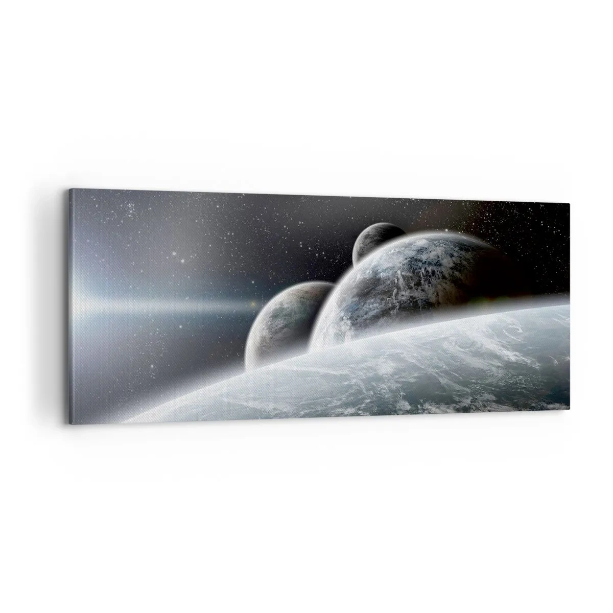 Canvastavla - Bild på duk - Sfärers rymdmusik - 100x40 cm