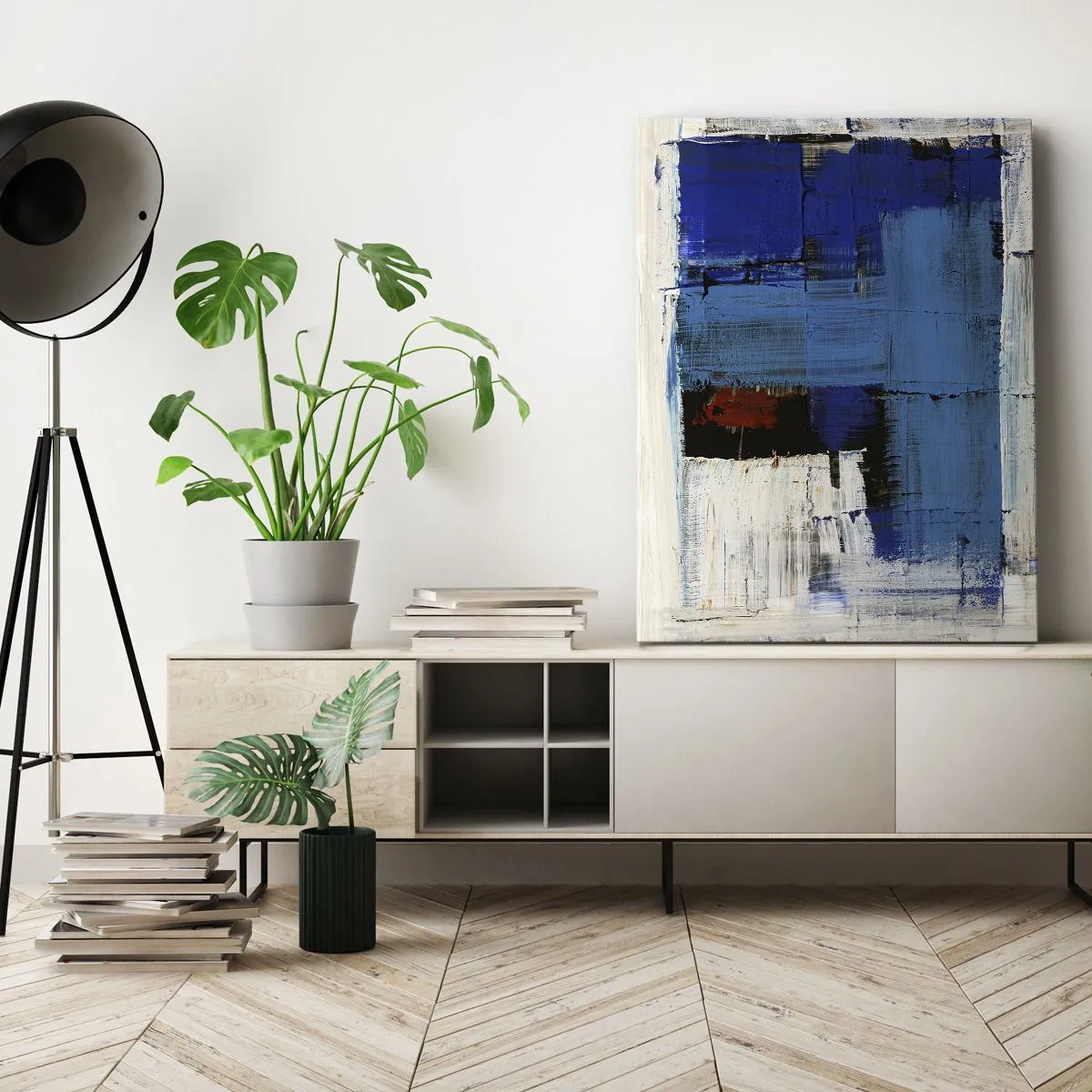 Canvastavla - Bild på duk - Det blåas hemlighet - 45x80 cm
