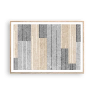 Affisch i ram av ljusek - Komposition: allt i lod - 100x70 cm