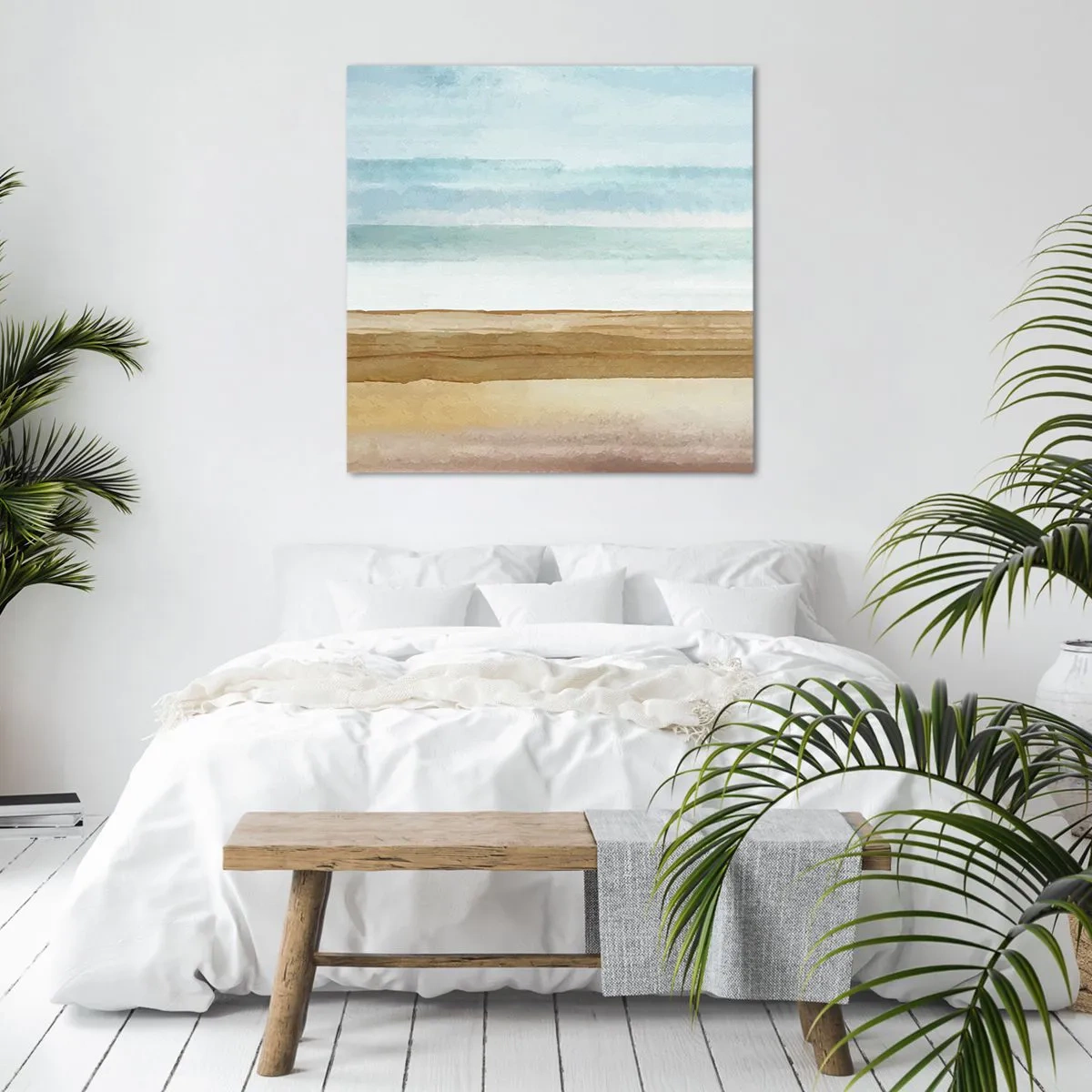 Canvastavla - Bild på duk - Svalkande - 70x70 cm