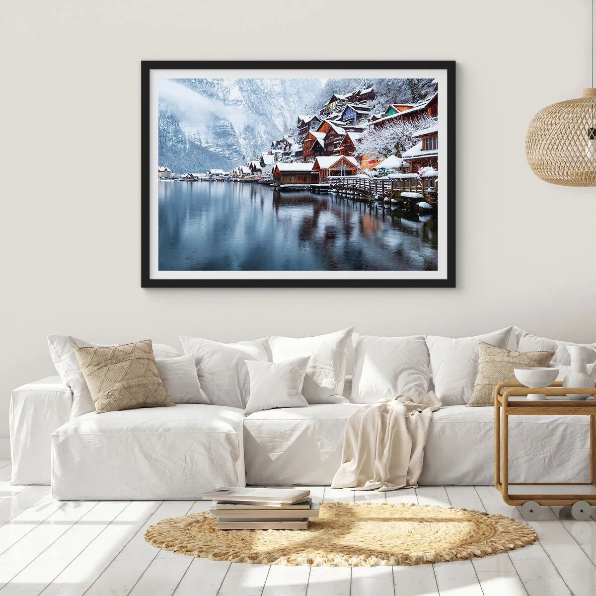 Affisch i svart ram - I vinterns dräkt - 70x50 cm