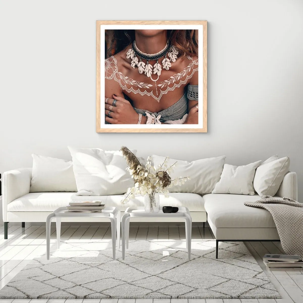 Affisch i ram av ljusek - Kvinnlighetens talismaner, ritualer - 40x40 cm