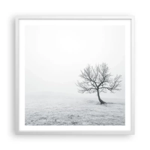 Affisch i vit ram - Mot intet - 60x60 cm