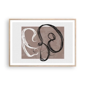 Affisch i ram av ljusek - Komposition - sökande efter fullständighet - 100x70 cm