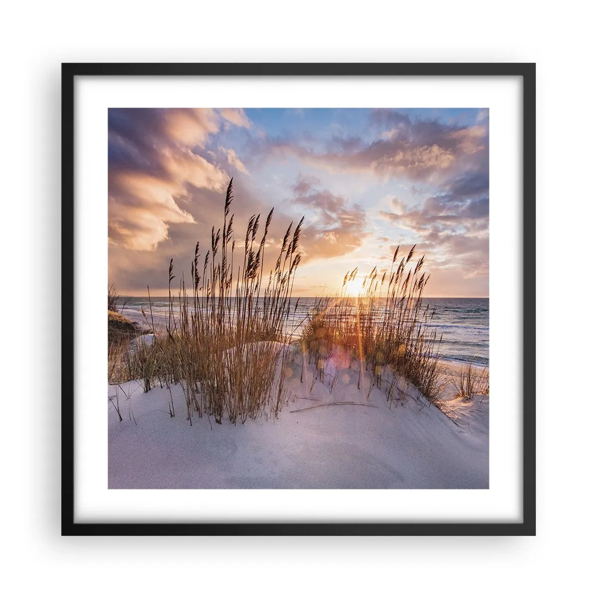 Affisch i svart ram - Farväl till solen och vinden - 50x50 cm