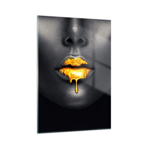 Glastavla - Bild på glas - Guldmun - 50x70 cm