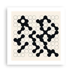 Affisch - Kinesiskt spel - variation - 50x50 cm