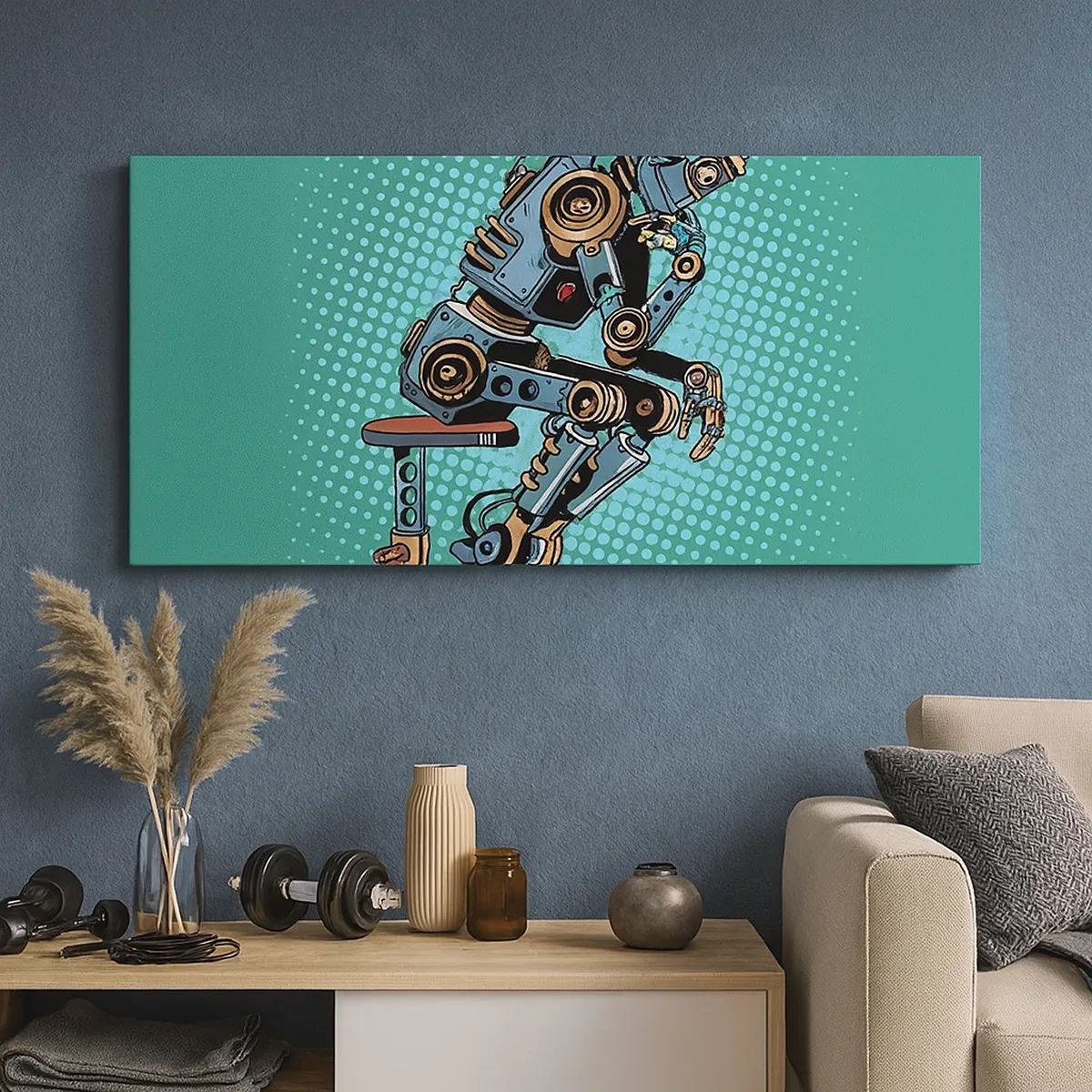 Canvastavla - Bild på duk - Över existensens mening - 30x30 cm