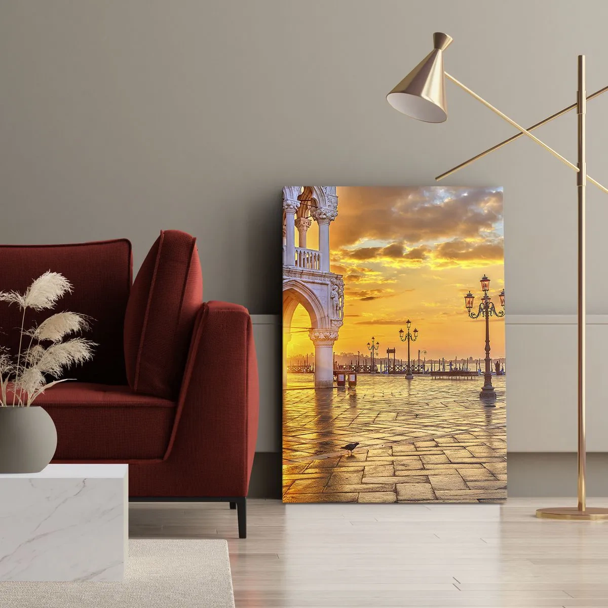 Canvastavla - Bild på duk - Var är alla? - 50x70 cm
