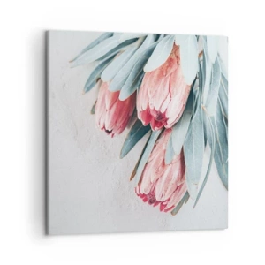 Canvastavla - Bild på duk - Generad av sin skönhet - 50x50 cm