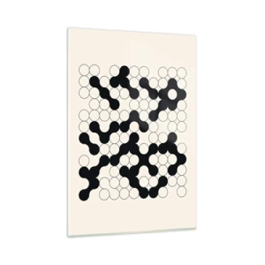Glastavla - Bild på glas - Kinesiskt spel - variation - 80x120 cm
