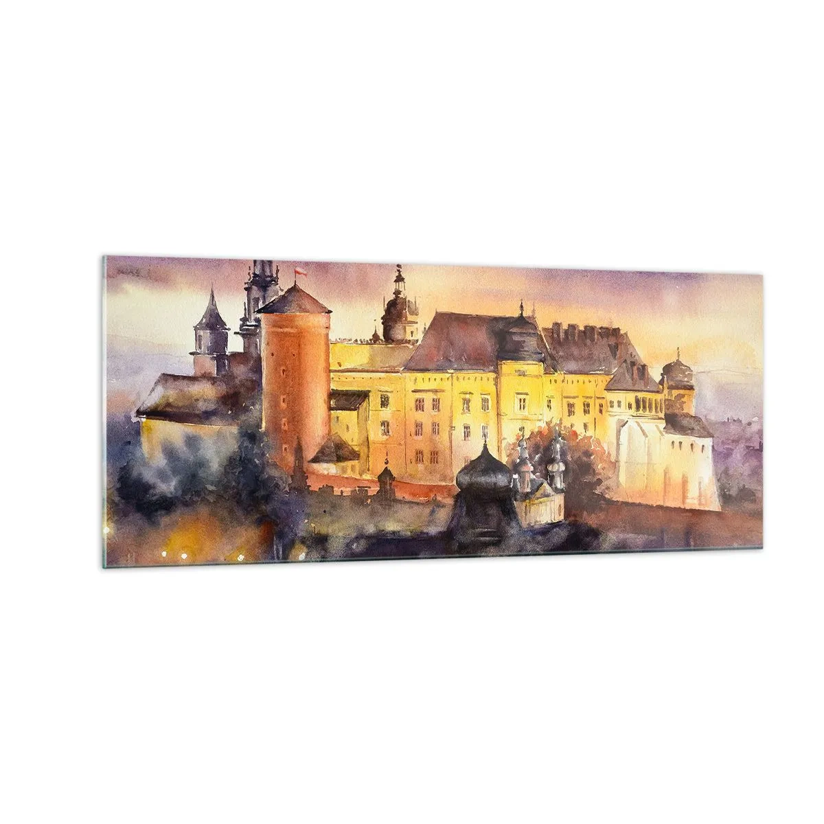 Glastavla - Bild på glas - En historia och en berättelse - 100x40 cm