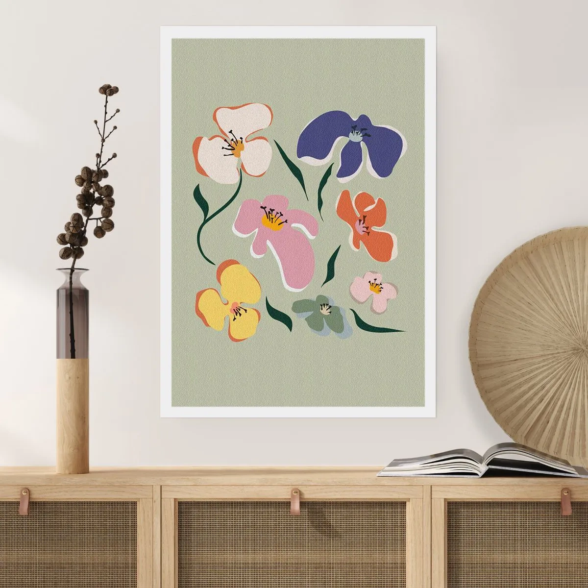 Affisch - Penséer  - 70x100 cm