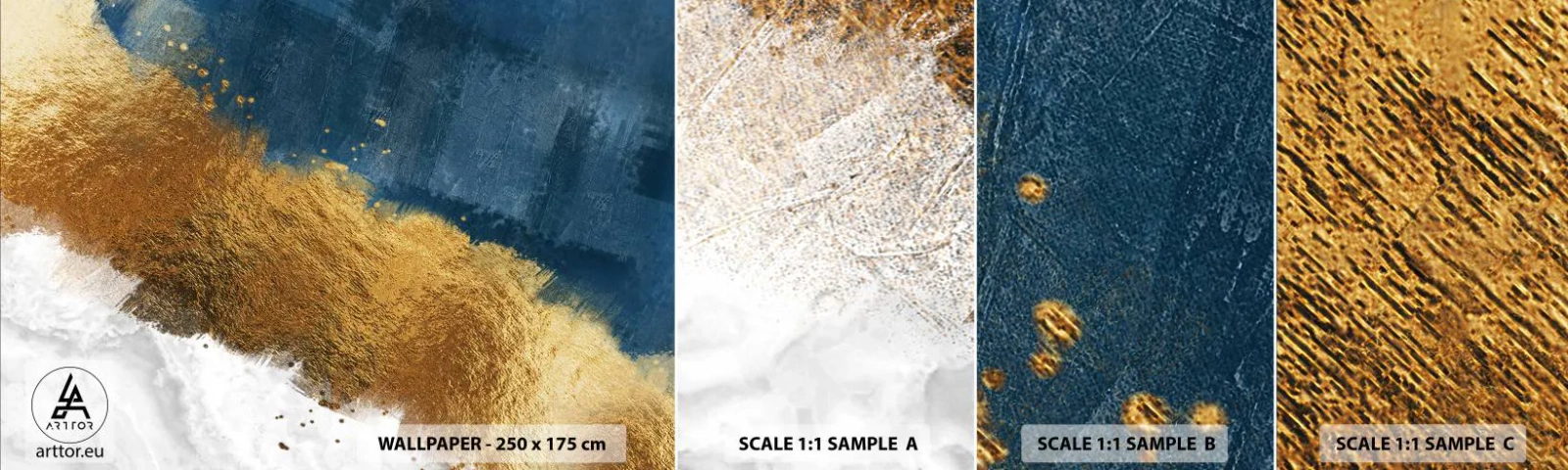 Fototapet Prov Standard Eco - Sommarens färger - Art déco, Bit, Modern - 100x30 cm