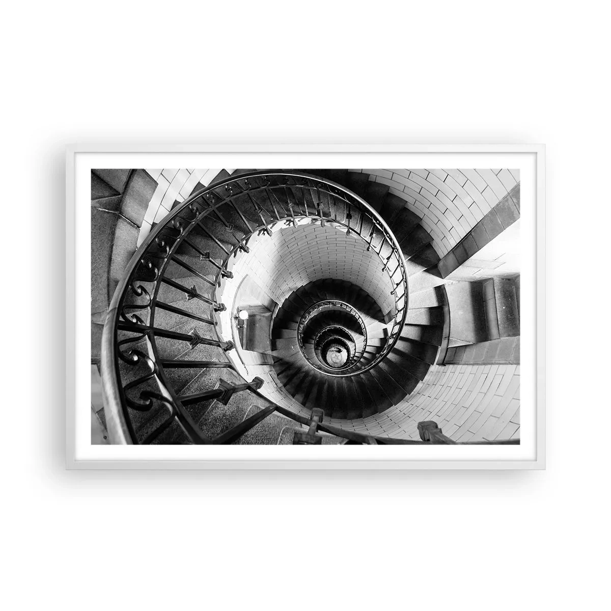 Affisch i vit ram - Högre och högre - 91x61 cm