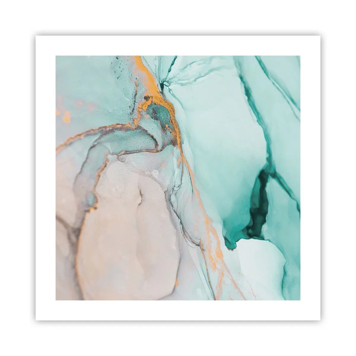 Affisch - Formernas och färgernas dans - 50x50 cm
