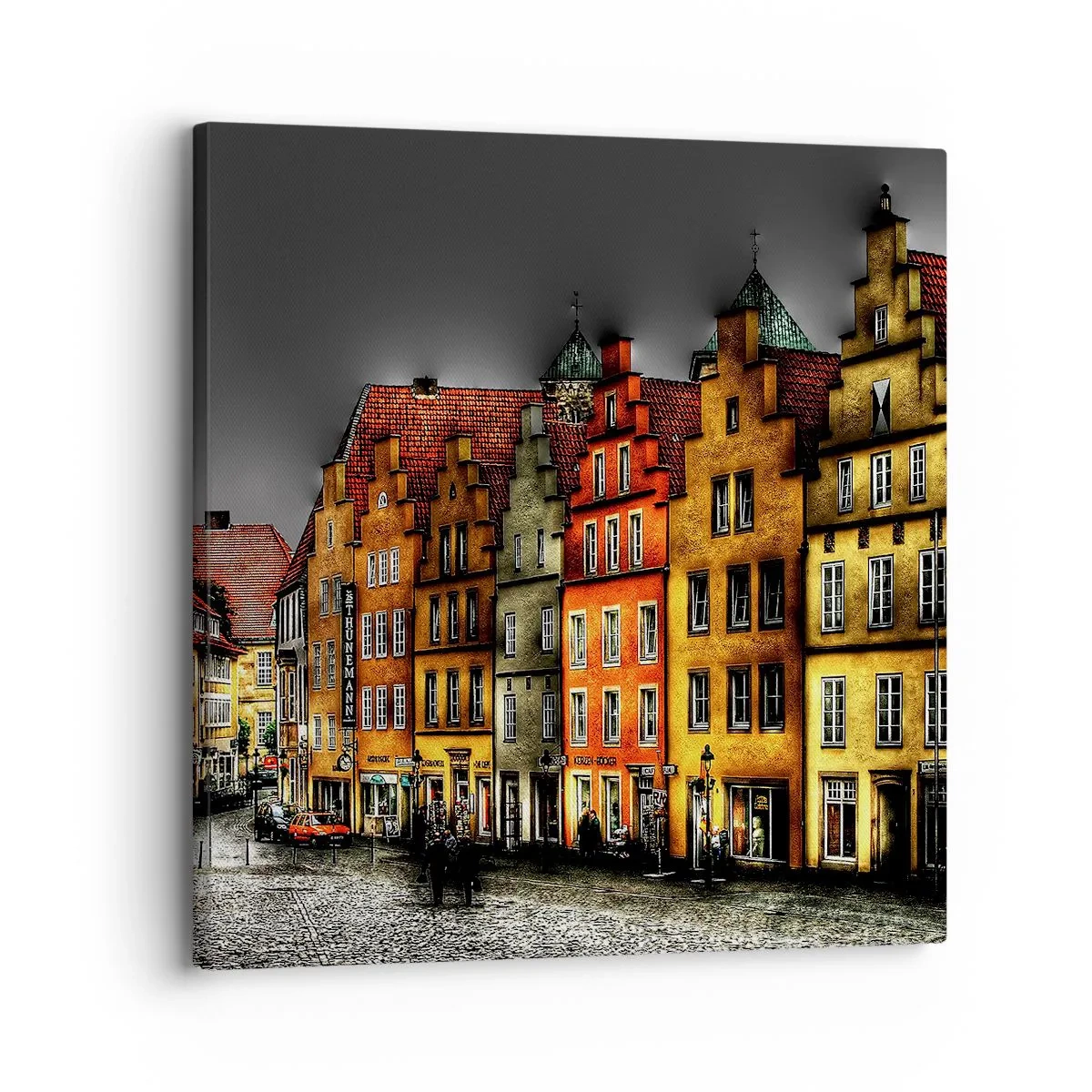 Canvastavla - Bild på duk - Det saknas bar förtrollad droska - 30x30 cm