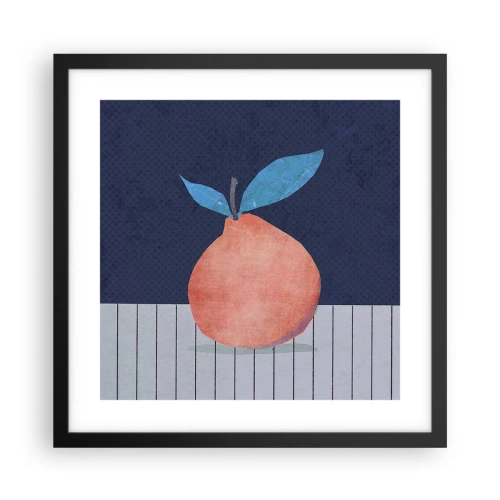 Affisch i svart ram - Konvexitet och planhet - 40x40 cm