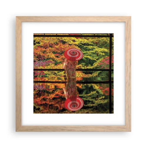 Affisch i ram av ljusek - I naturens tempel - 30x30 cm