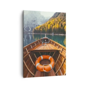 Canvastavla - Bild på duk - Utflykt i fjällen - 50x70 cm