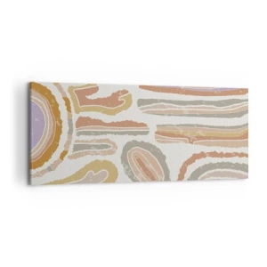 Canvastavla - Bild på duk - Färgglada tvärsnitt - 120x50 cm