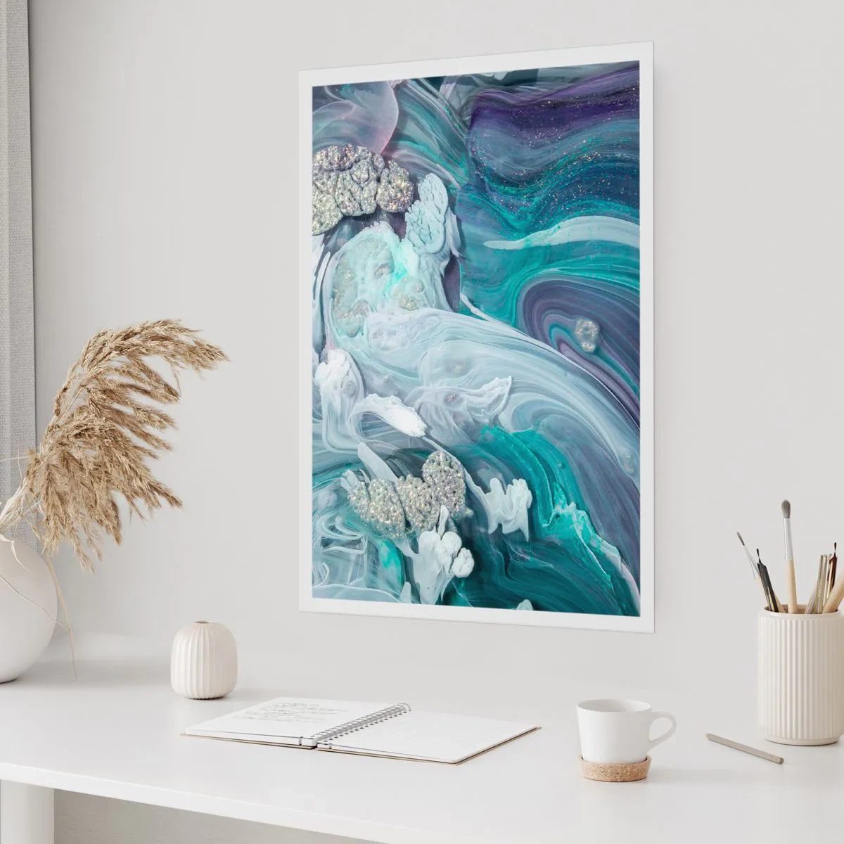 Affisch - Blåhetens strömmar - 70x100 cm