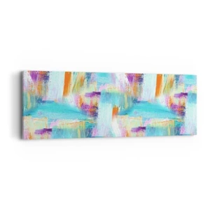 Canvastavla - Bild på duk - Glatt klotter - 90x30 cm