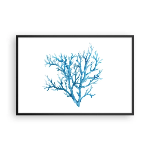 Affisch i svart ram - Marin filigran - 91x61 cm
