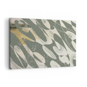 Canvastavla - Bild på duk - Rytmisk abstraktion - 120x80 cm