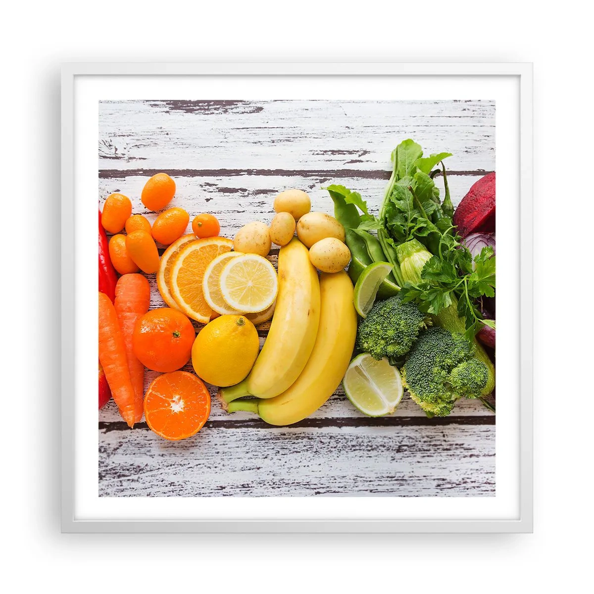 Affisch i vit ram - Räcker det inte? - 60x60 cm