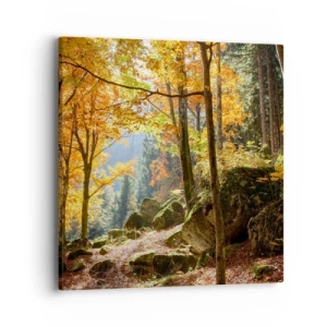 Canvastavla - Bild på duk - Dags att vila - 40x40 cm