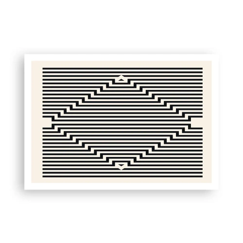 Affisch - Geometrisk illusion - 100x70 cm