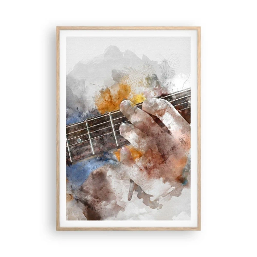 Affisch i ram av ljusek - Poesi mellan strängarna - 70x100 cm