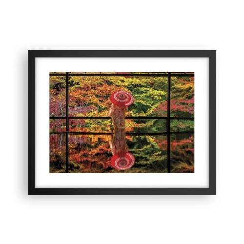 Affisch i svart ram - I naturens tempel - 40x30 cm