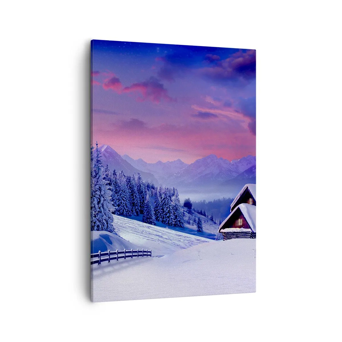 Canvastavla - Bild på duk - Silla natt - 50x70 cm