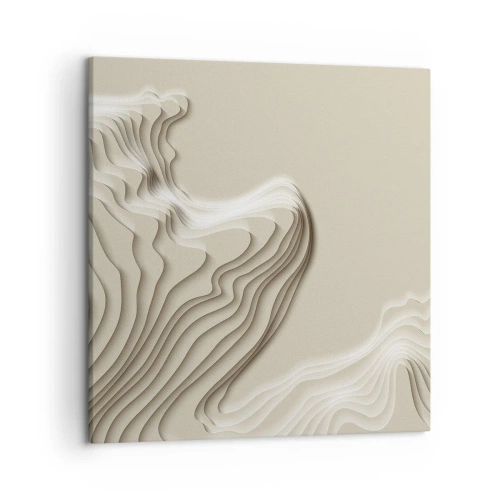 Canvastavla - Bild på duk - Konstens topografi - 50x50 cm