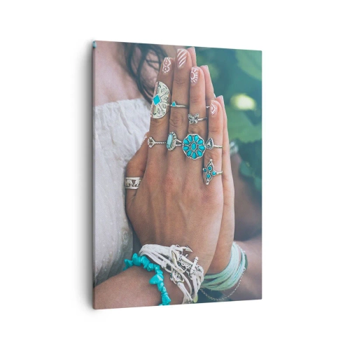 Canvastavla - Bild på duk - Välkommen till existensens centrum - 50x70 cm