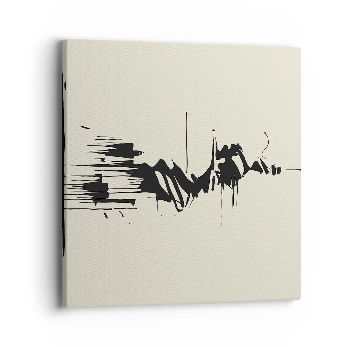 Canvastavla - Bild på duk - Skyndsam abstraktion - 40x40 cm